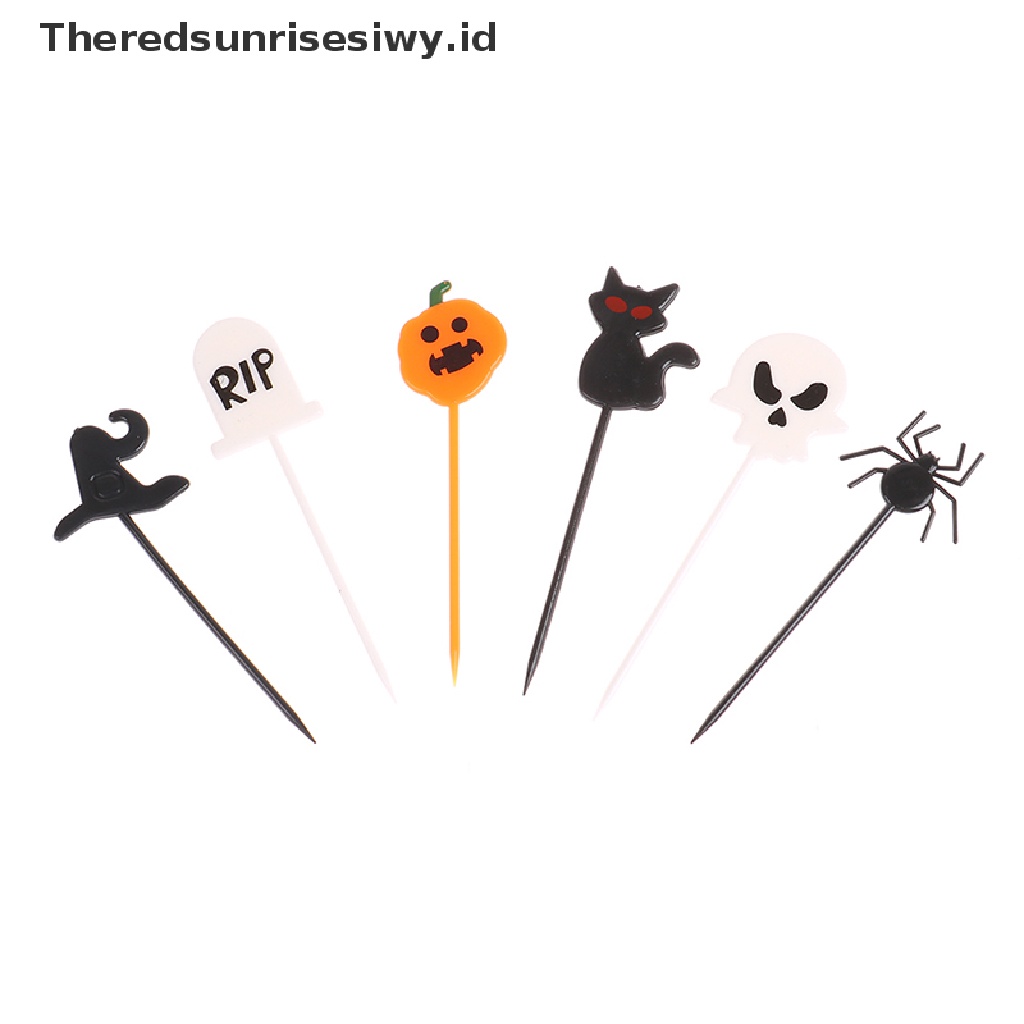 # Alat Pemotong Buah # 10pcs / set Tusuk Gigi Cupcake Bahan Plastik Untuk Dekorasi Halloween