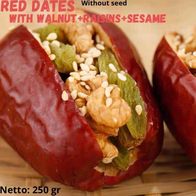 

Winso99 Angco/Kurma Merah Dengan Walnut & Kismis, Snack Imlek Chn 2Kg (8 Pack)