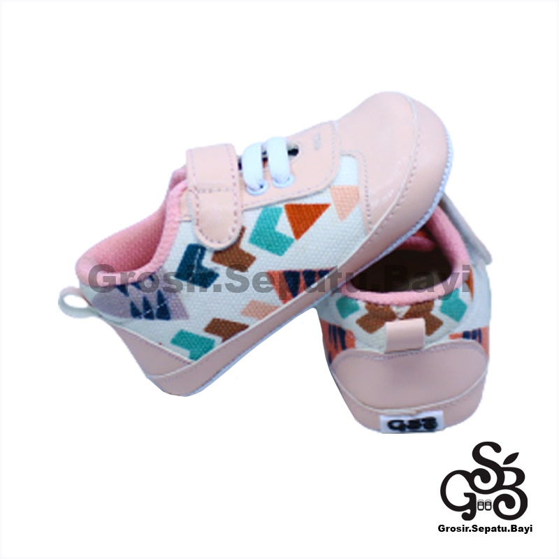 Prewalker - Sepatu Bayi - Baby Shoes | 2-14 bulan | Kets Carnival Pink