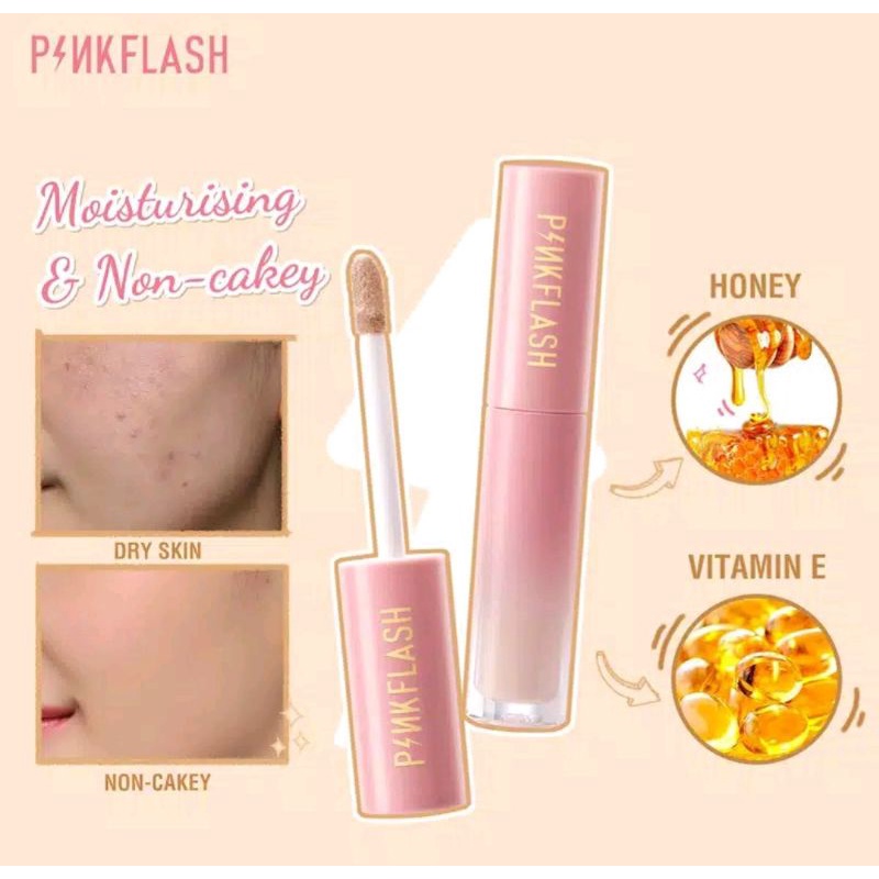 [BPOM] PINKFLASH #OhMyBreath Liquid Concealer Tahan Air Tahan Lama | Lasting Matte Concealer