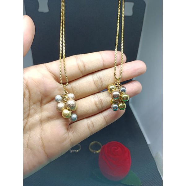 Kalung anggur titanium kekinian,awet,bisa dipake sehari hari