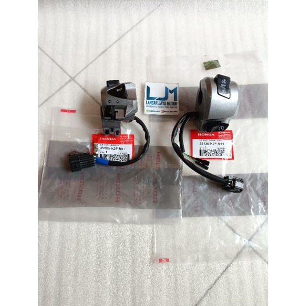 HOLDER SWITCH TOMBOL STATER SEIN RITING SET KANAN KIRI NEW SCOOPY FI ESP PRESTIGE 2021 K2F ORIGINAL 