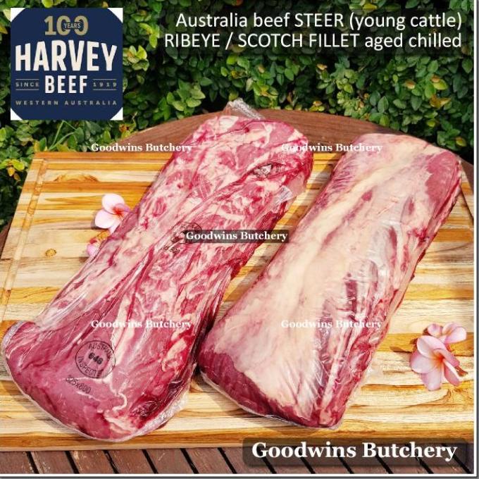 

4.5KG AUSTRALIA BEEF STEER (S) RIBEYE WHOLE-CUT AGED CHILLED HARVEY DFGH5136