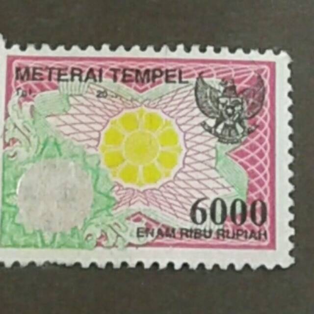 Materai 6000 tahun 2000-2002