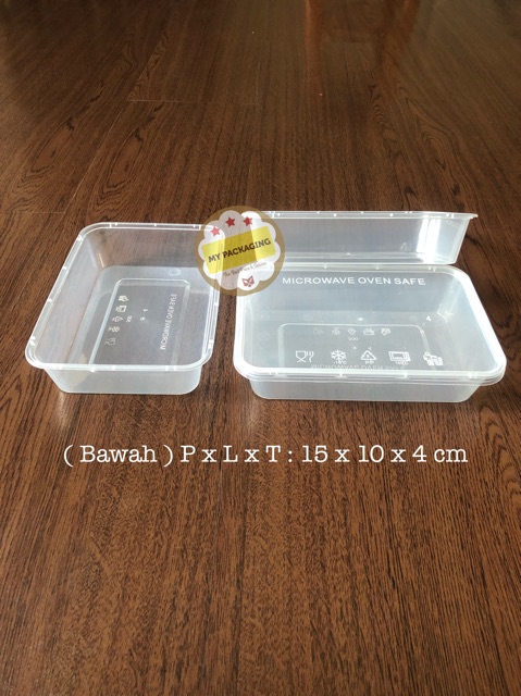 Thinwall 500 ml KAKU - 25buah / Container Microwave / Kotak Makan / wadah plastik / toples 500ml