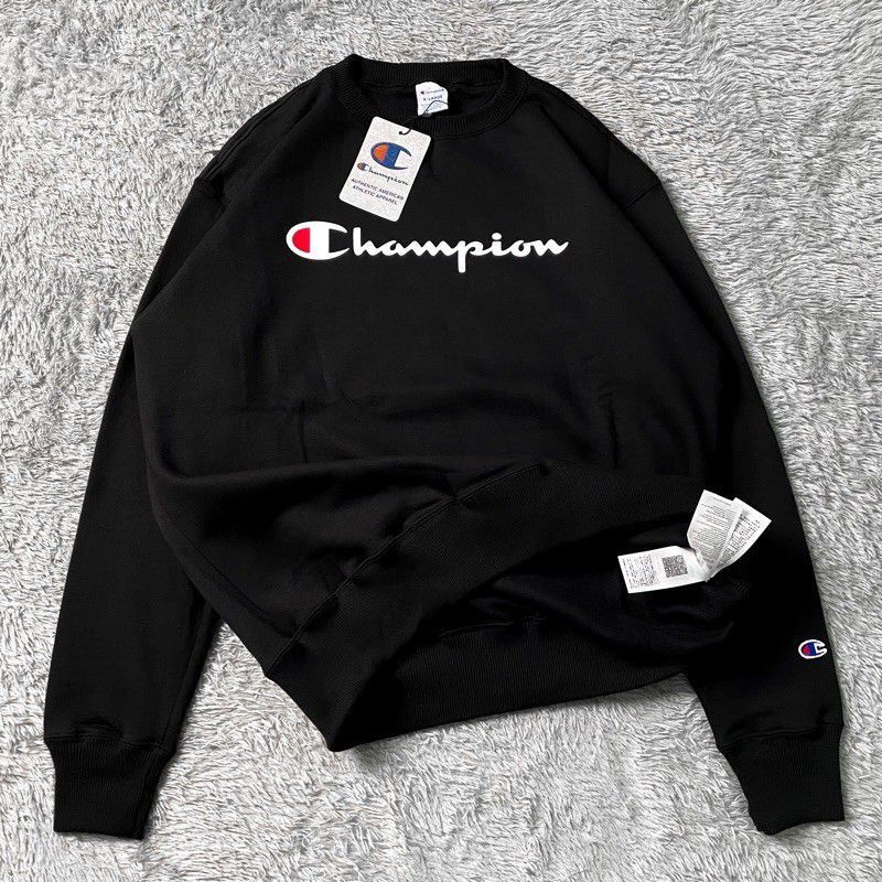 Premium Sweater Champion Bordir Oversize Outfit Crewneck ( Pria &amp; Wanita )