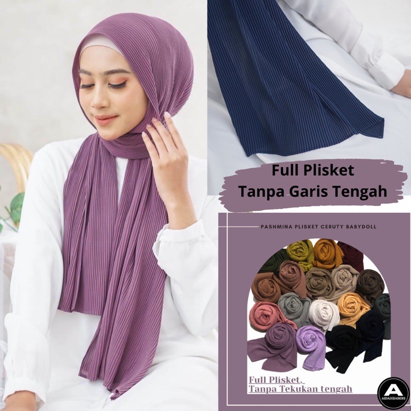 Pashmina Plisket Ceruty Babydoll Full Plisket