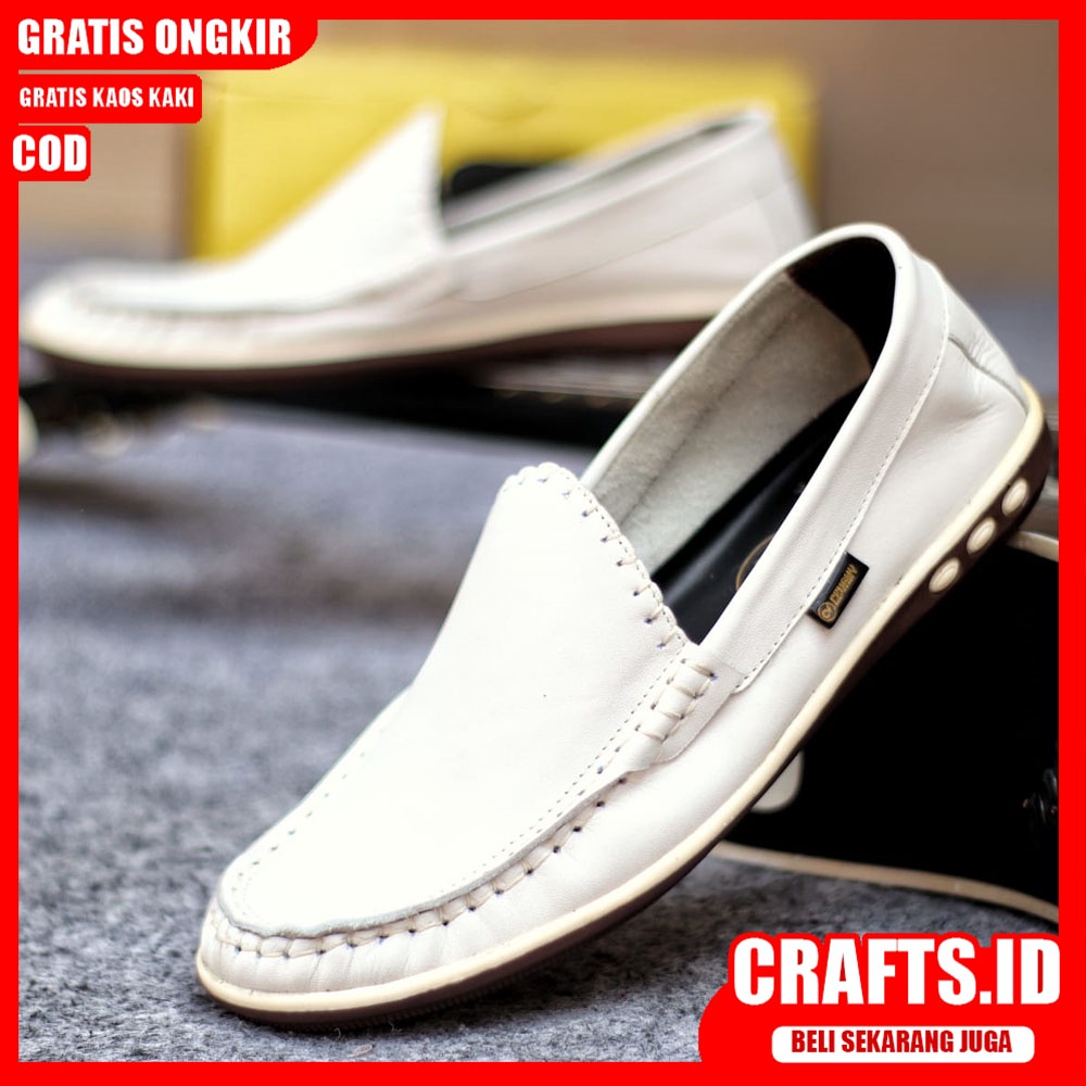 Crafts - Sepatu Formal Casual Hitam Kulit Kerja Pria