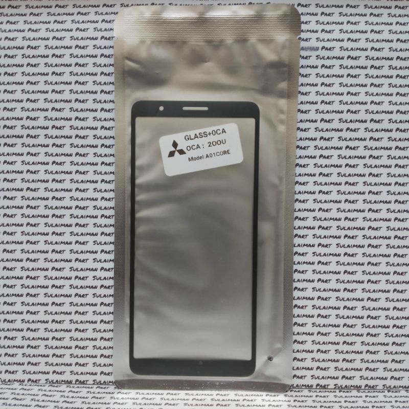 KACA PLUS OCA KACA LCD PENGGANTI TASKRIN SAMSUNG A01 CORE | KACA DEPAN LAYAK SENTUH A01CORE