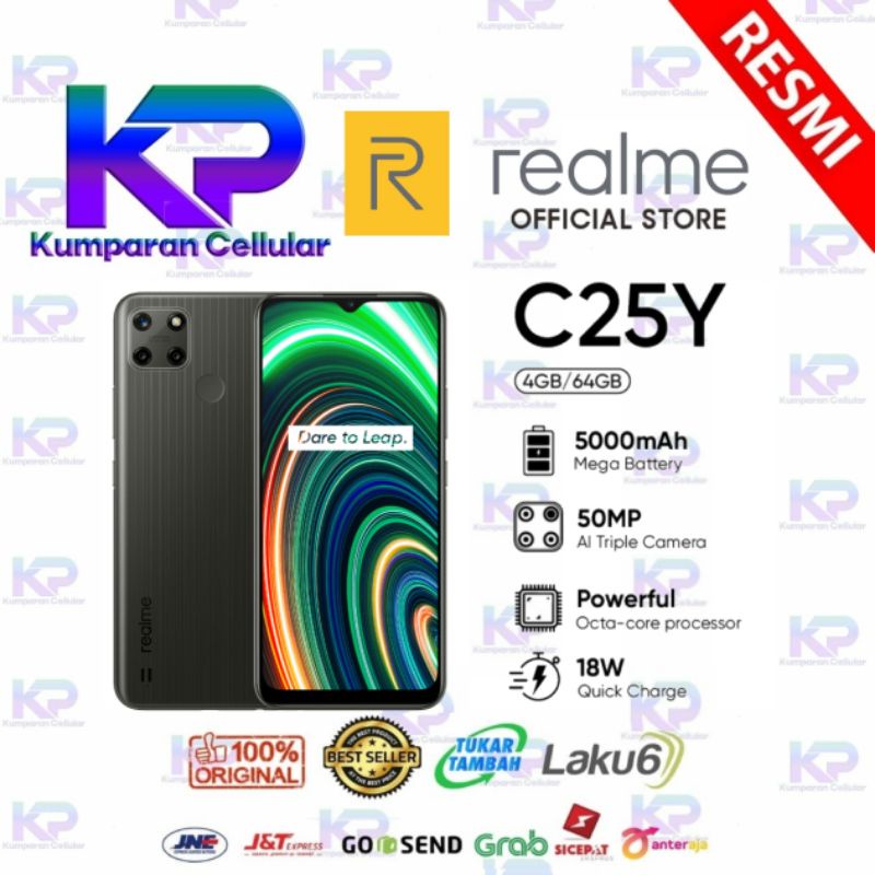 REALME C25Y 4GB 64GB GARANSI RESMI