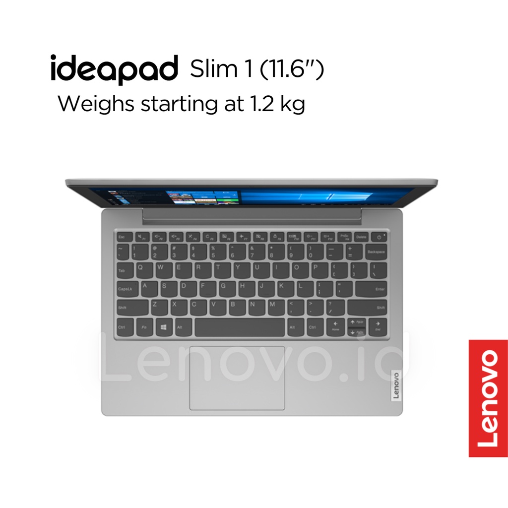 Lenovo IdeaPad Slim 1 05ID Celeron N4020 Win10 4GB 256GB SSD 11.6