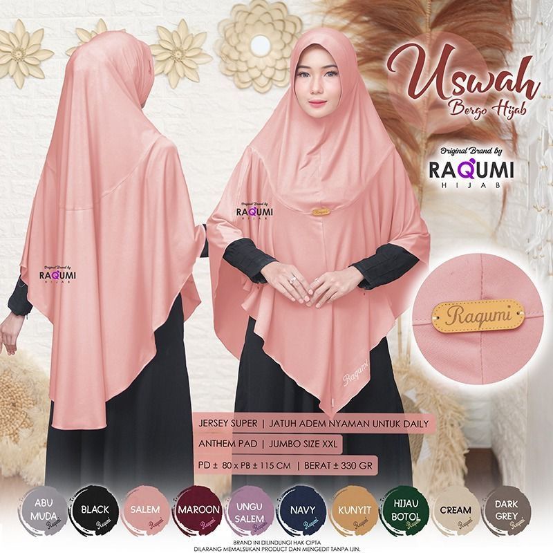 Bergo Uswah Ori by Raqumi Hijab