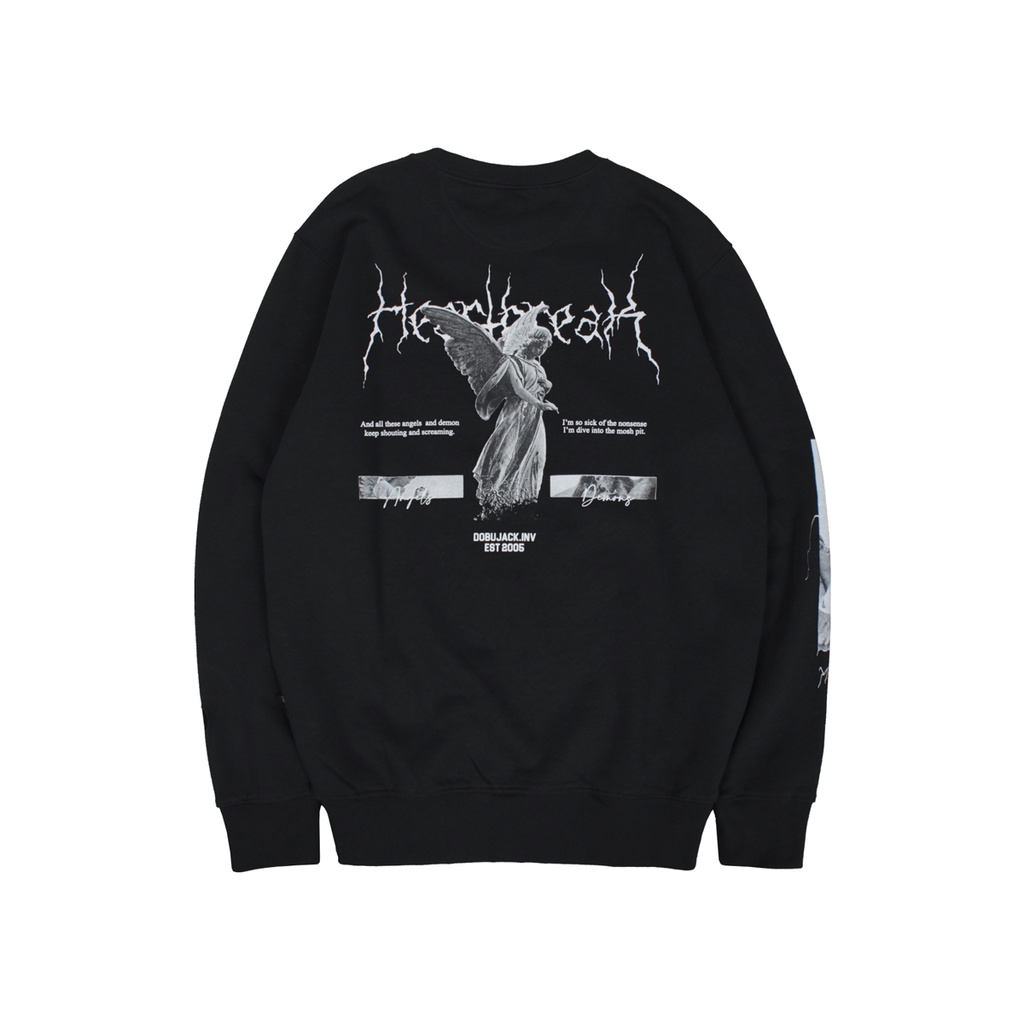 Dobujack Sweater Heartbreak Black Crewneck