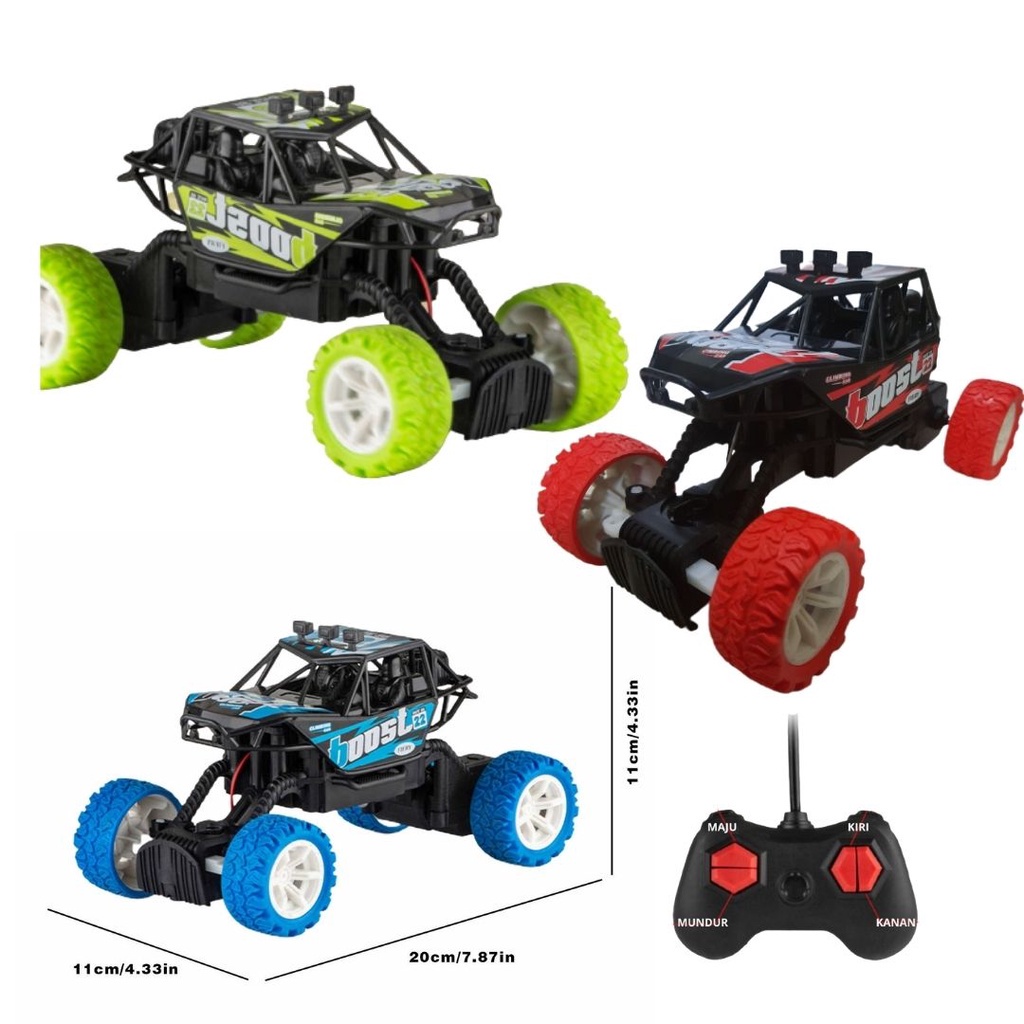 Mainan Mobil Remote Control Offroad Drift Boost Monster Ban Karet top Speed Rc Rock Crawler New