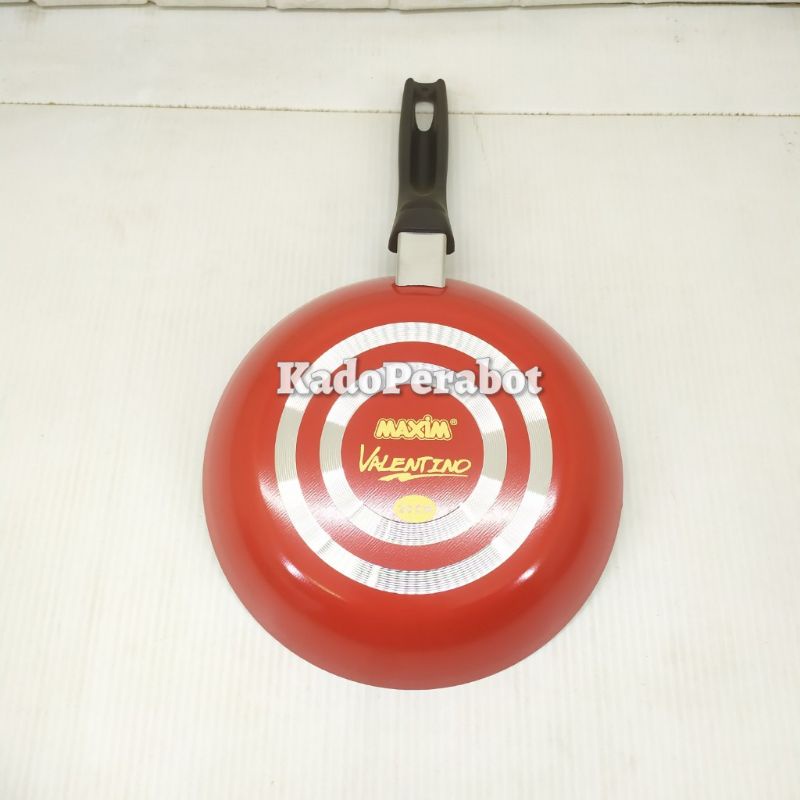 Tedlon maxim fry pan 20cm valentino - teflon panggang - teflon datar