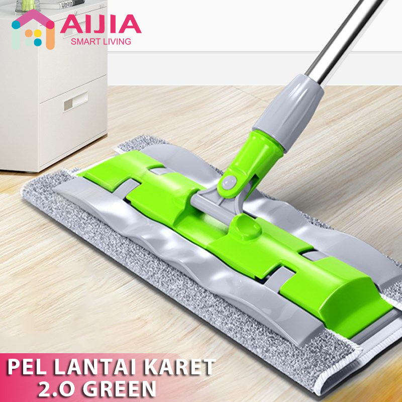 AIJIA Alat Pel Lantai Mop Lantai Serbaguna / Kain Microfiber Teleskopik Telescopic / Klip Microfiber