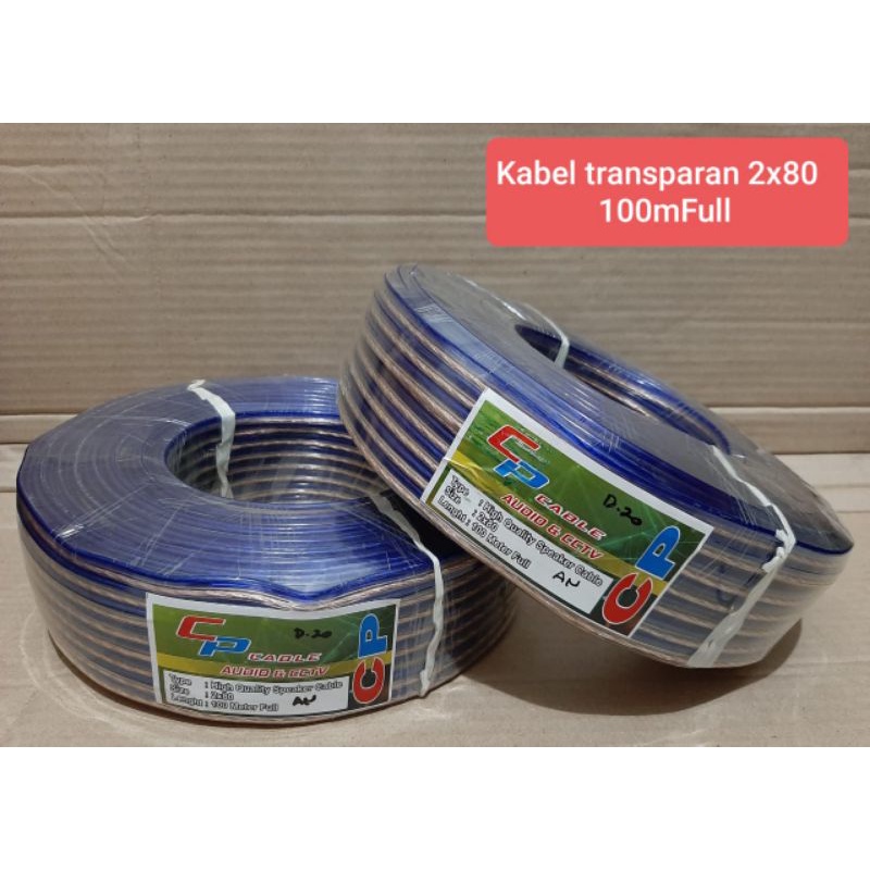 KABEL TRANSPARAN 2X30,50,80 GROSIR / 1METER Kabel serabut 2 x 30 kabel transparan rambut kabel audio 2x30,2x50,2x80