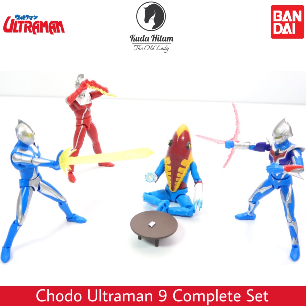 Bandai Chodo Super Dynamic Ultraman Vol 9 Cosmos Luna Mode Nexus Junis Blue Ultra Seven Alien Metron