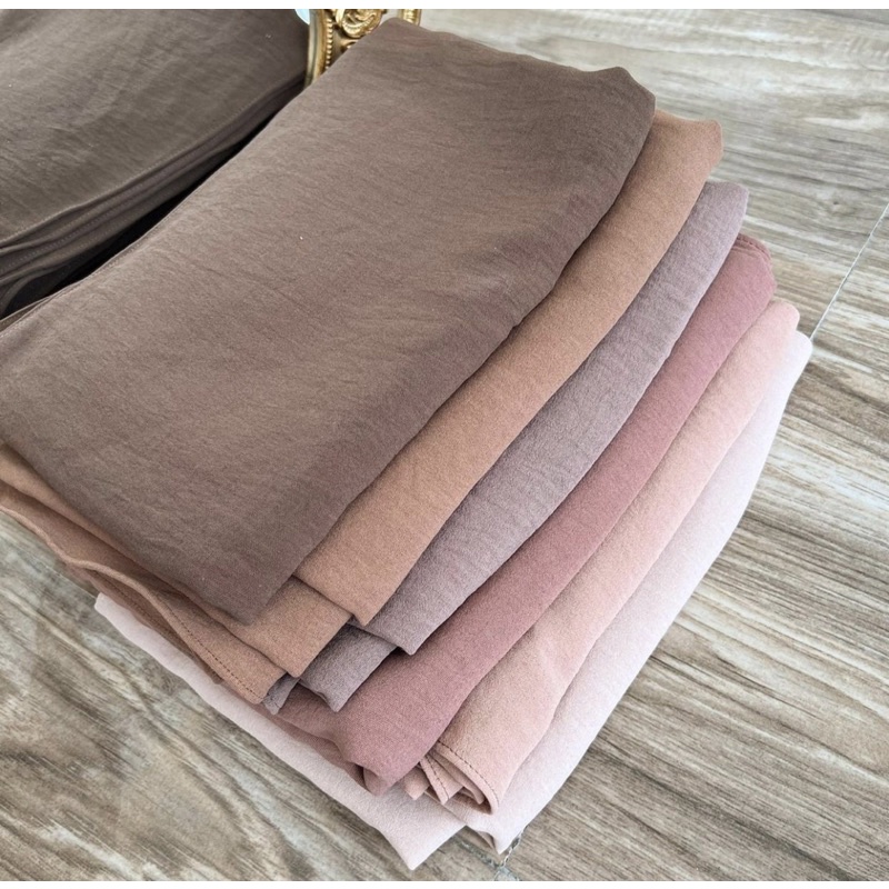 𝐁𝐘 𝐀𝐃𝐈𝐍𝐃𝐀 Pashmina Airflow anti kusut curved Pasmina Hijab high quality
