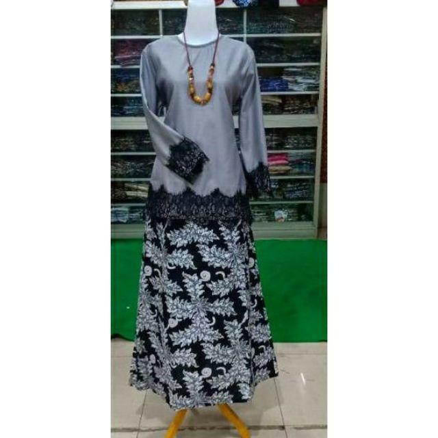 Couple Batik Modern Rok N Blues Arsyilla Klok Lawasan Renda Brukat