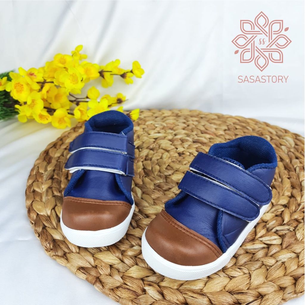 SEPATU SNEAKER ANAK LAKI-LAKI NAVY 1 2 3 TAHUN CA31