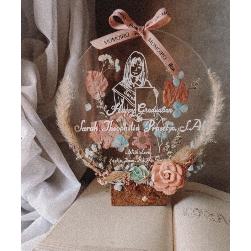 acrylic pressed flower frame