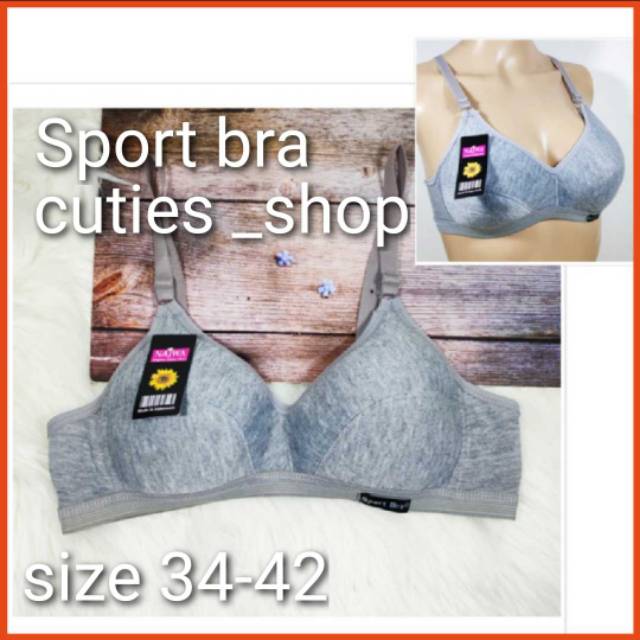 BRA NAJWA- DISTY - sporty bra - non busa - sz 34-42