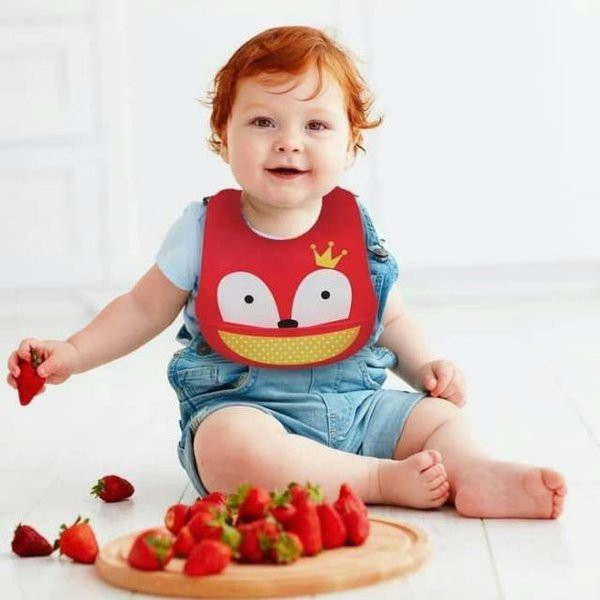 Baby Safe Silicone Bib - Celemek Makan Bayi (BIB04)