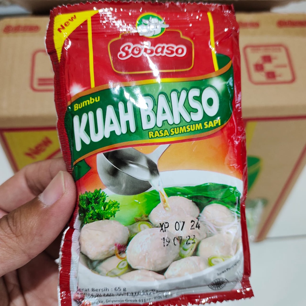 Bumbu Kuah Bakso Sumsum Sapi 65gr (1 Dus)