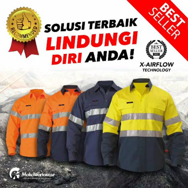 BAJU KERJA SAFETY/SERAGAM WEARPACK LAPANGAN Wearpack Caverall Safety/Baju/Seragam Kerja Proyek