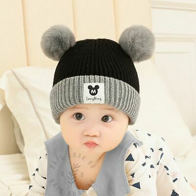 Topi Bayi Rajut Pompom 022.4688