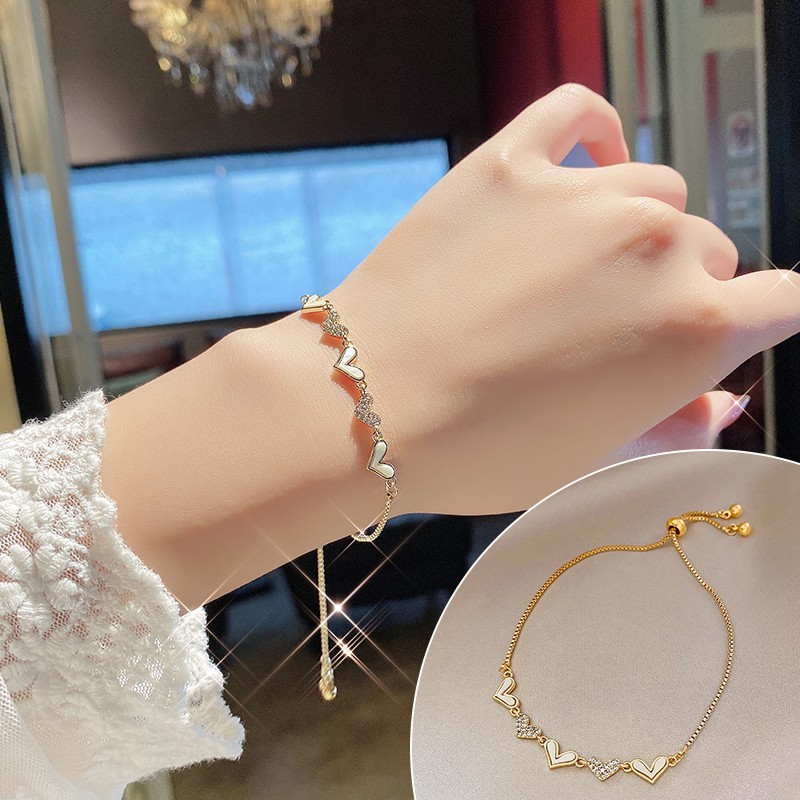 [ACKER] Wanita Korea Gelang Kupu-kupu Swarovski Kristal Bunga Bintang Gelang Wanita Hadiah Ulang Tahun