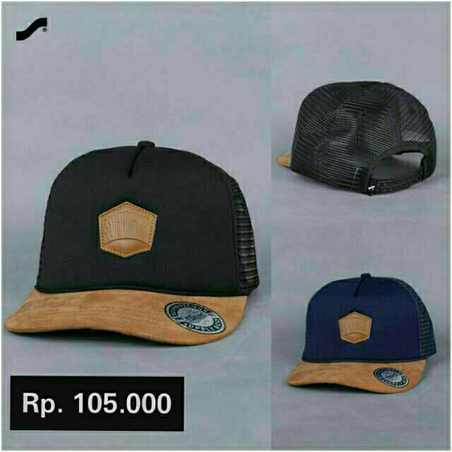 Topi distro trucker original bukan ripcurl BLOODS RSCH greenlight