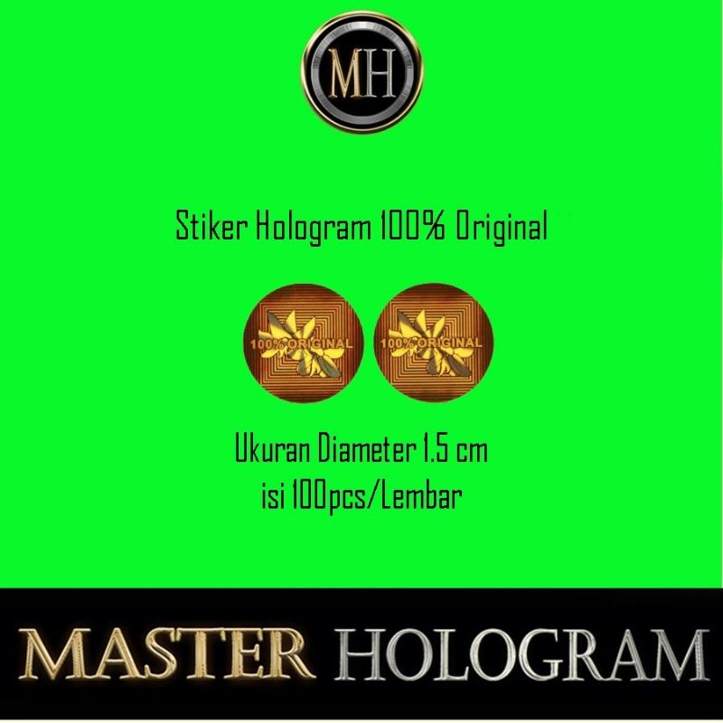 

Stiker Hologram 100% Original