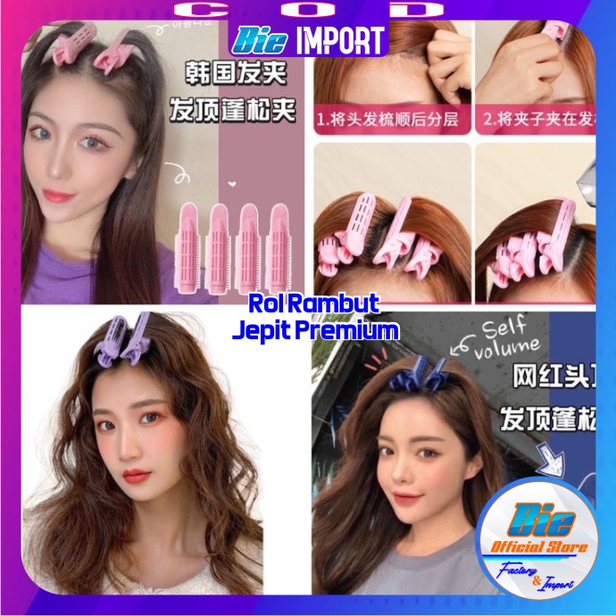 Roll Rambut Korea Model Jepit Premium Impor Best Seller