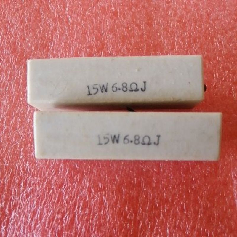 Resistor kapur/semen 6R8 15W 6,8 ohm 15W