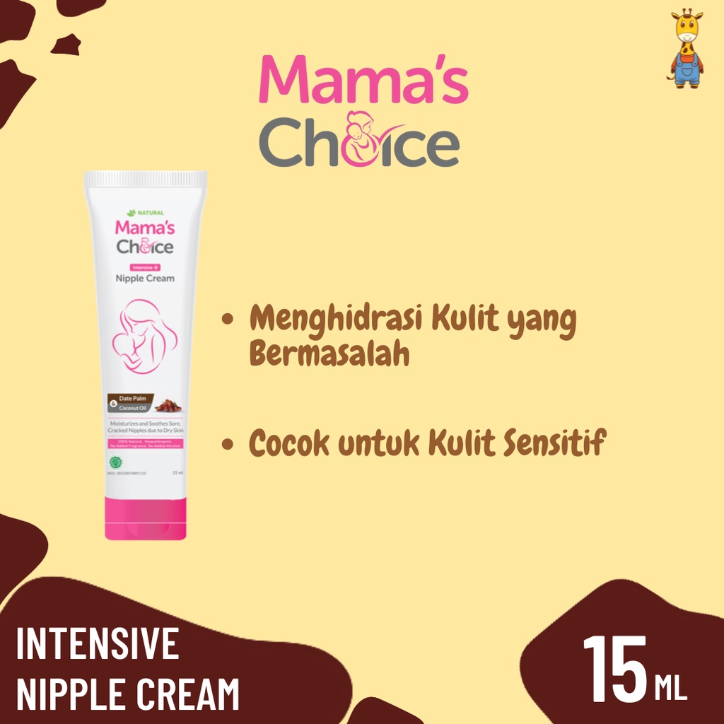 Mama Choice Intensive Nipple Cream 15ml - Krim Puting