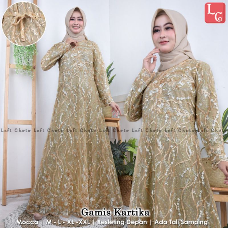 FASHION WANITA | GAMIS TULLE KARTIKA | GAMIS PESTA | BY LC