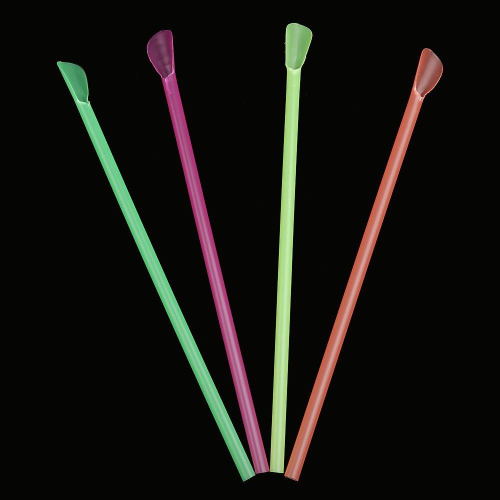 Preva Sendok Sedotan Sendok Sedotan New Straight Straw Creative Drinking Supplie 100PCS