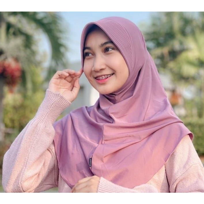 Jilbab Bergo Sport Size S M L Esklusif Bahan Jersey Menutup Dada - Cocok untuk Olahraga dan Aktivitas Outdoor