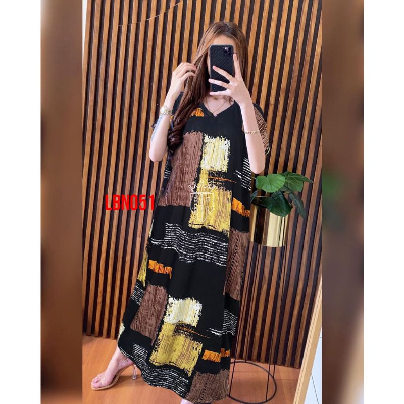 Daster Panjang Semata kaki Busui Kekinian Non Ruffle  AFERO STORE-LONG(CHIARA)