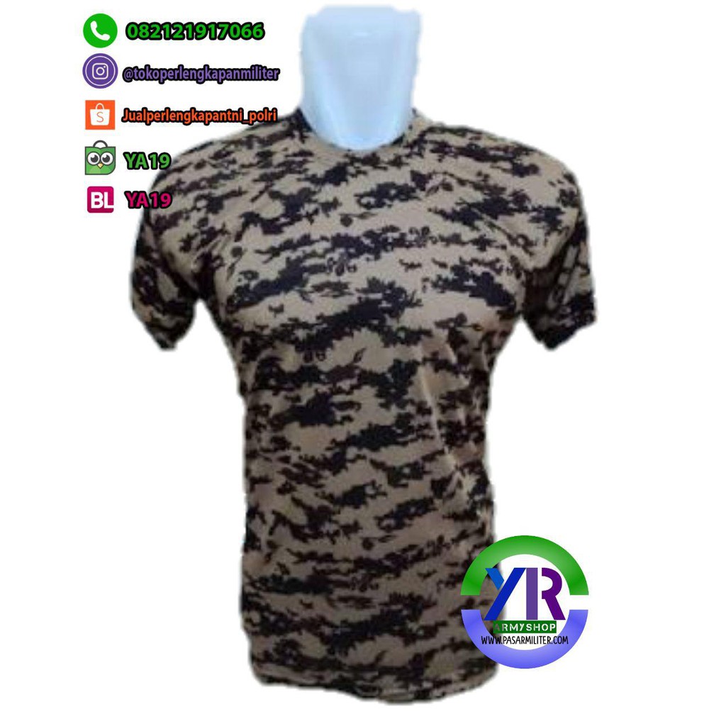 Kaos Pendek Loreng Digital Pramuka