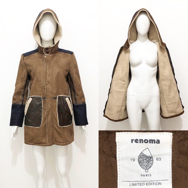 Renoma suede leather coat / jacket