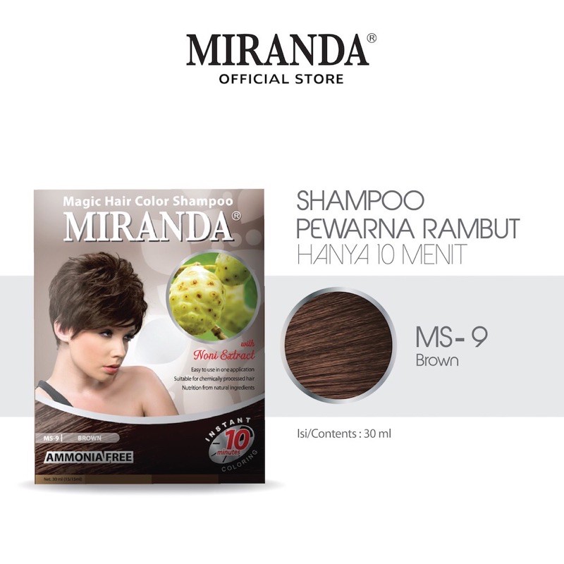 MIRANDA Magic Hair Color Sampo Sachet