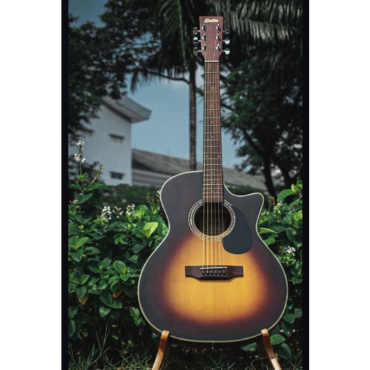 gitar akustik delta DA300CE sunburst