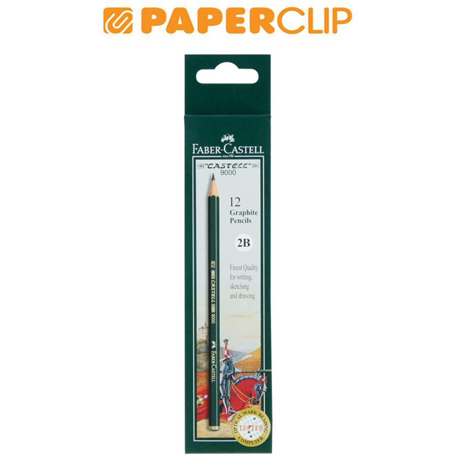 

PENSIL KAYU FABER CASTELL 9000 2B ISI 12-117102