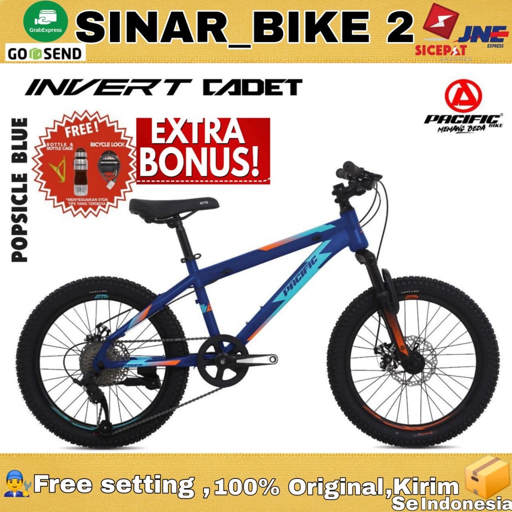 Sepeda Gunung MTB PACIFIC INVERT CADET Uk. 20 Inch 9 Speed