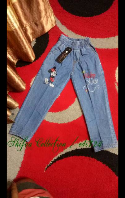 Celana Jeans / Celana Panjang Anak / Celana Jeans Anak / Celana Luna Stik Anak Size 1. 2. 3