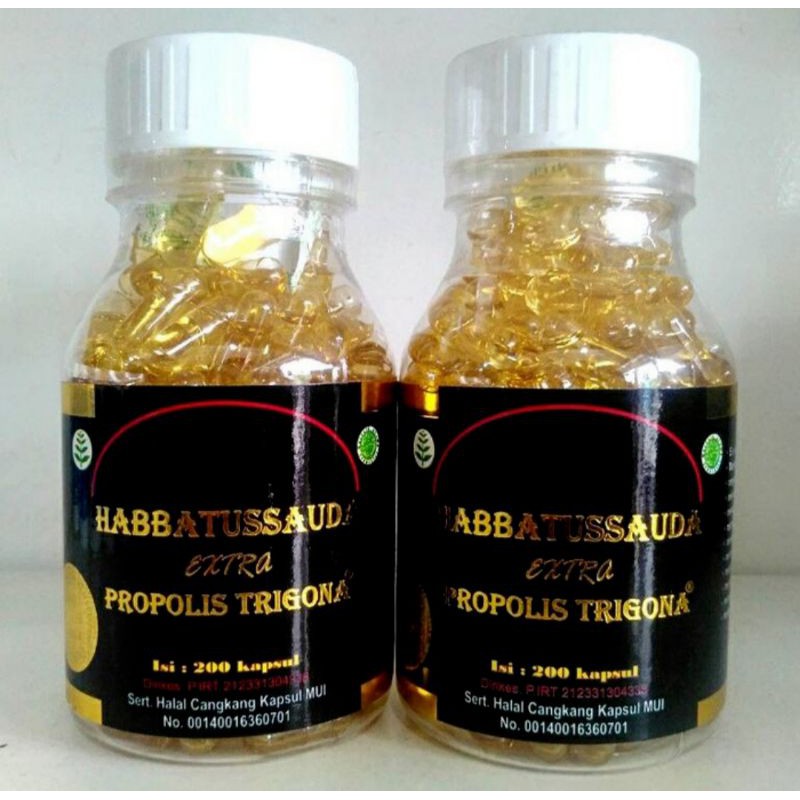 Habatusauda Plus Extra Propolis Trigona / Obat Asam Urat 100% Herbal | Habbatusauda Trigona