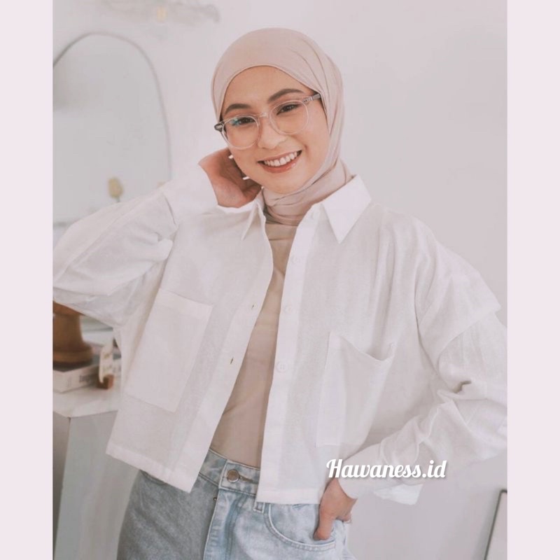 Tq88indonesia Fashion Busana Casual Cewek Terbaru / Kemeja Wanita Gita Rami Basic / Kem Tasa / Ootd Kekinian / Outfit Kasual